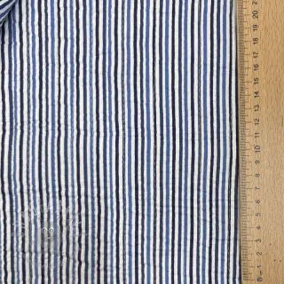 Bomullstyg QUILT Gange indigo