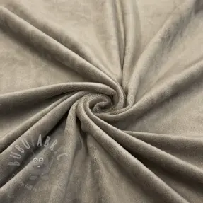 Sammet VELVET STRETCH taupe