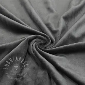 Sammet VELVET STRETCH dark grey