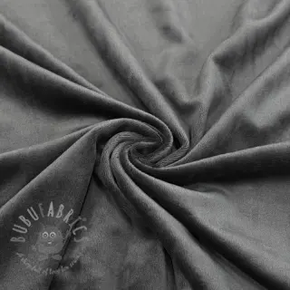 Sammet VELVET STRETCH dark grey