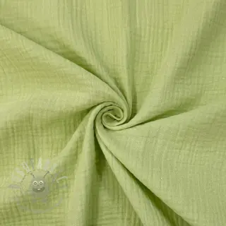Dubbelgasväv/muslin soft green