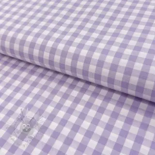 Bomullstyg Check lilac
