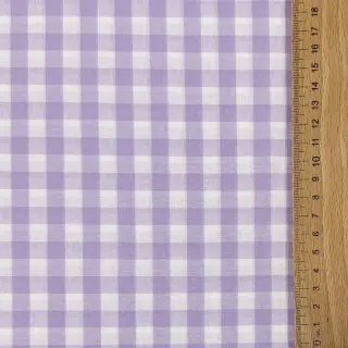 Bavlnená látka Check lilac