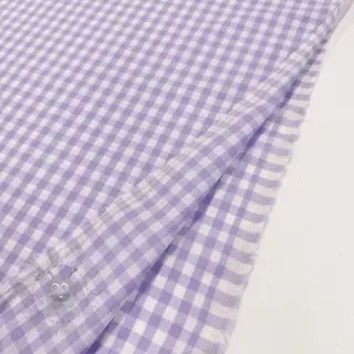 Bomullstyg Check lilac