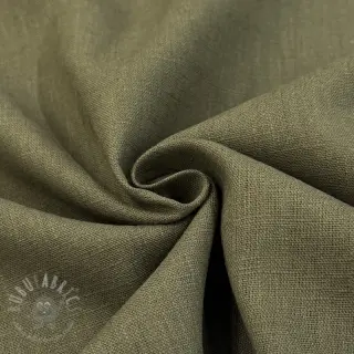 Förtvättat lin dark moss green