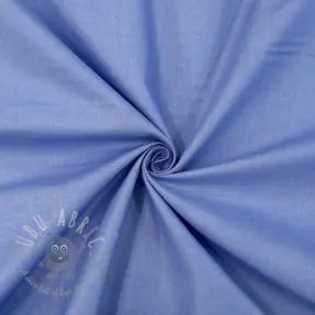 Bomullspoplin dark sky blue