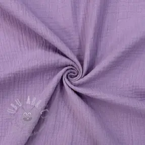 Dubbelgasväv/muslin dark lilac