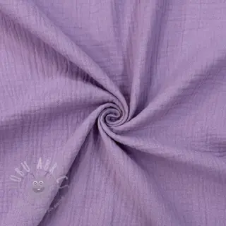 Dubbelgasväv/muslin dark lilac